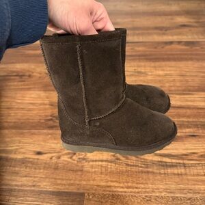 MELROSE AVE KIDS Farren Toddler Girls Brown Faux Fur Suede Winter Boots Size 9